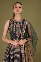 Black Embellished LehengaDSC05334 2